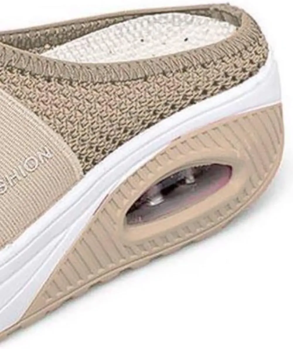 JITUUE Women's Garden Clogs Mesh Slip-on Slippers Summer Breathable Lightweight Quick Drying Garden Shoes Outdoor Walking Slippers