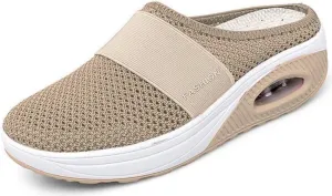 JITUUE Women's Garden Clogs Mesh Slip-on Slippers Summer Breathable Lightweight Quick Drying Garden Shoes Outdoor Walking Slippers