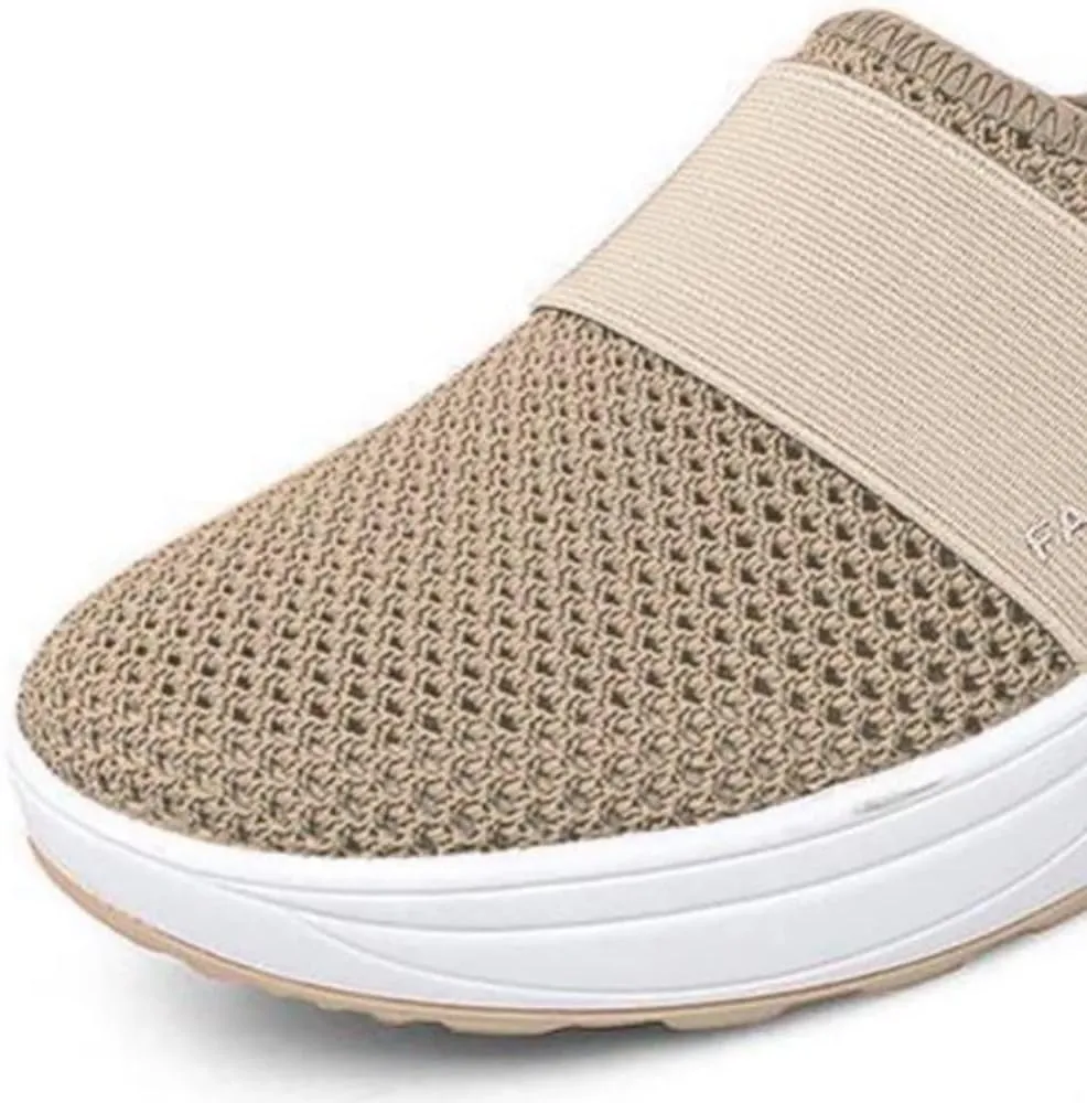 JITUUE Women's Garden Clogs Mesh Slip-on Slippers Summer Breathable Lightweight Quick Drying Garden Shoes Outdoor Walking Slippers