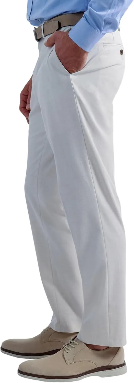 J.M. Haggar Men's 4 Way Stretch Slim Fit Flat Front Dress Pant