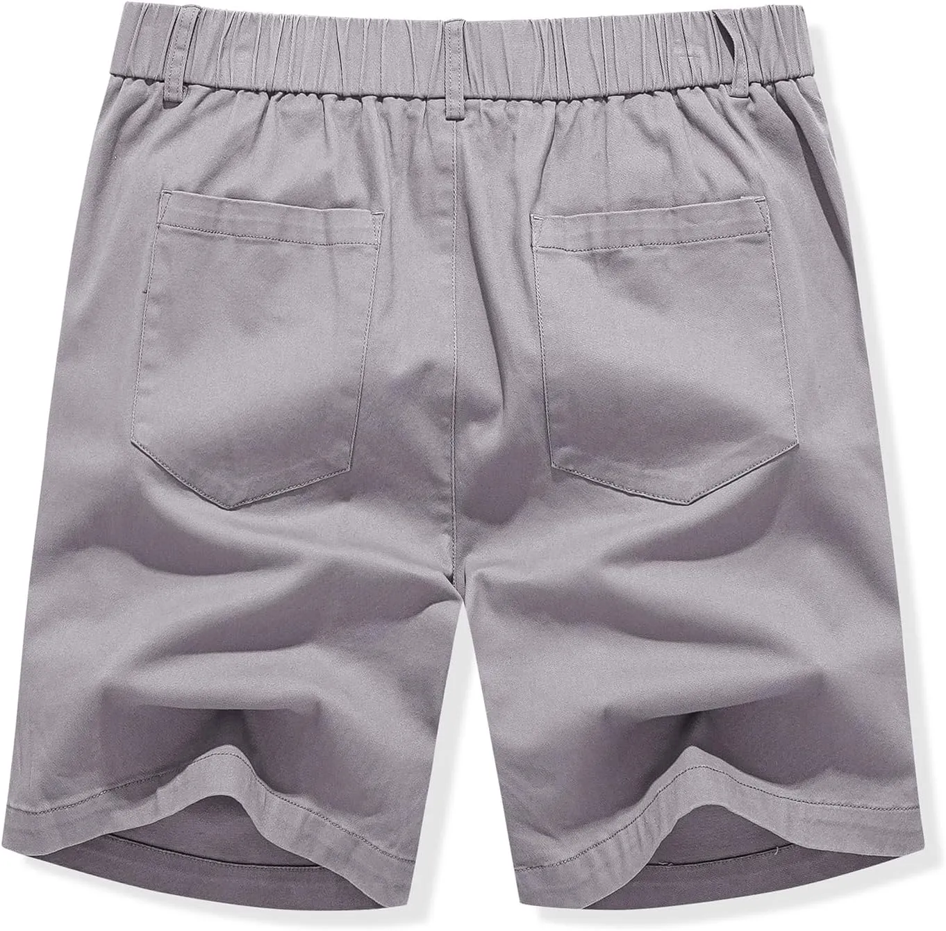 JMIERR Men's Classic-Fit 7" Chino Short Summer Stretch Waist Cotton Twill Casual Dress Shorts with Pockets