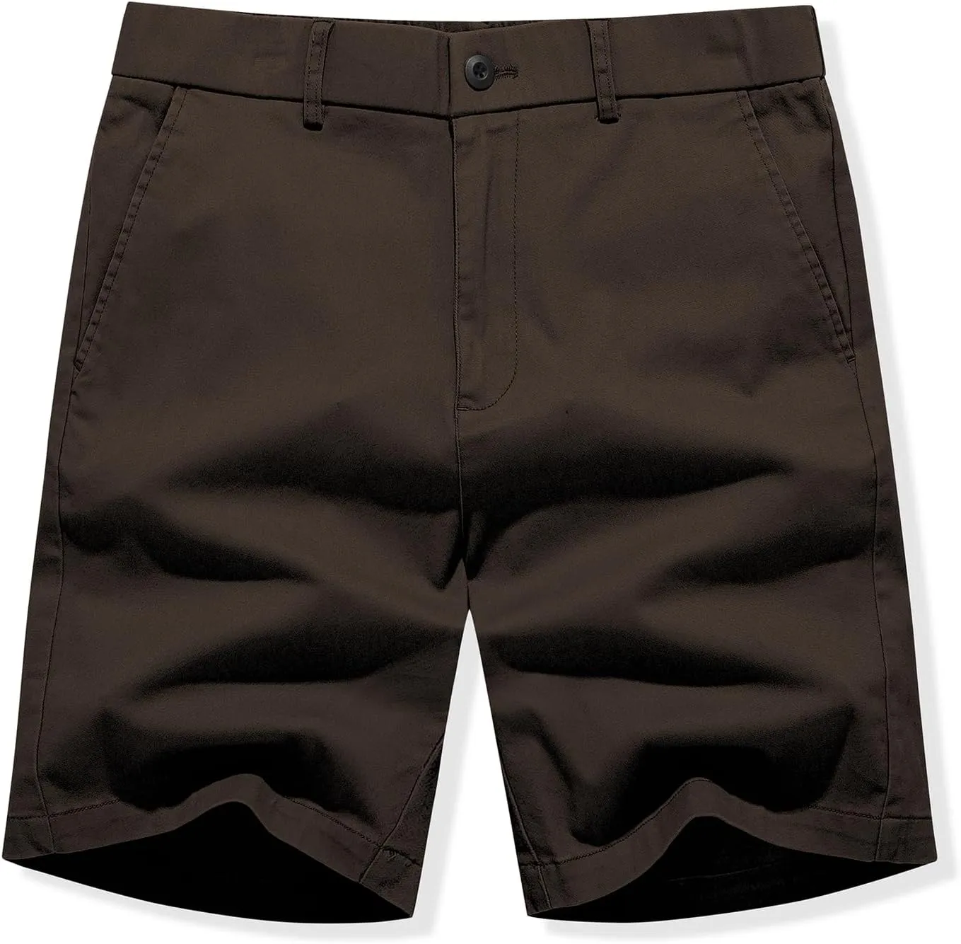 JMIERR Men's Classic-Fit 7" Chino Short Summer Stretch Waist Cotton Twill Casual Dress Shorts with Pockets