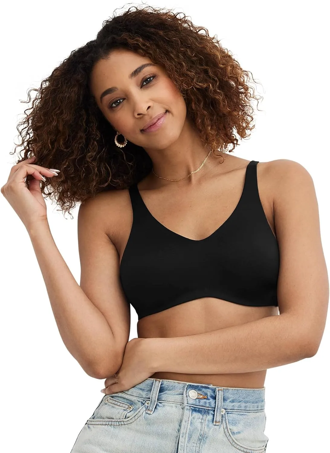 Jockey Women's Bra Smooth & Sleek Microfiber Full Coverage Wirefree Unlined T-Shirt Bra