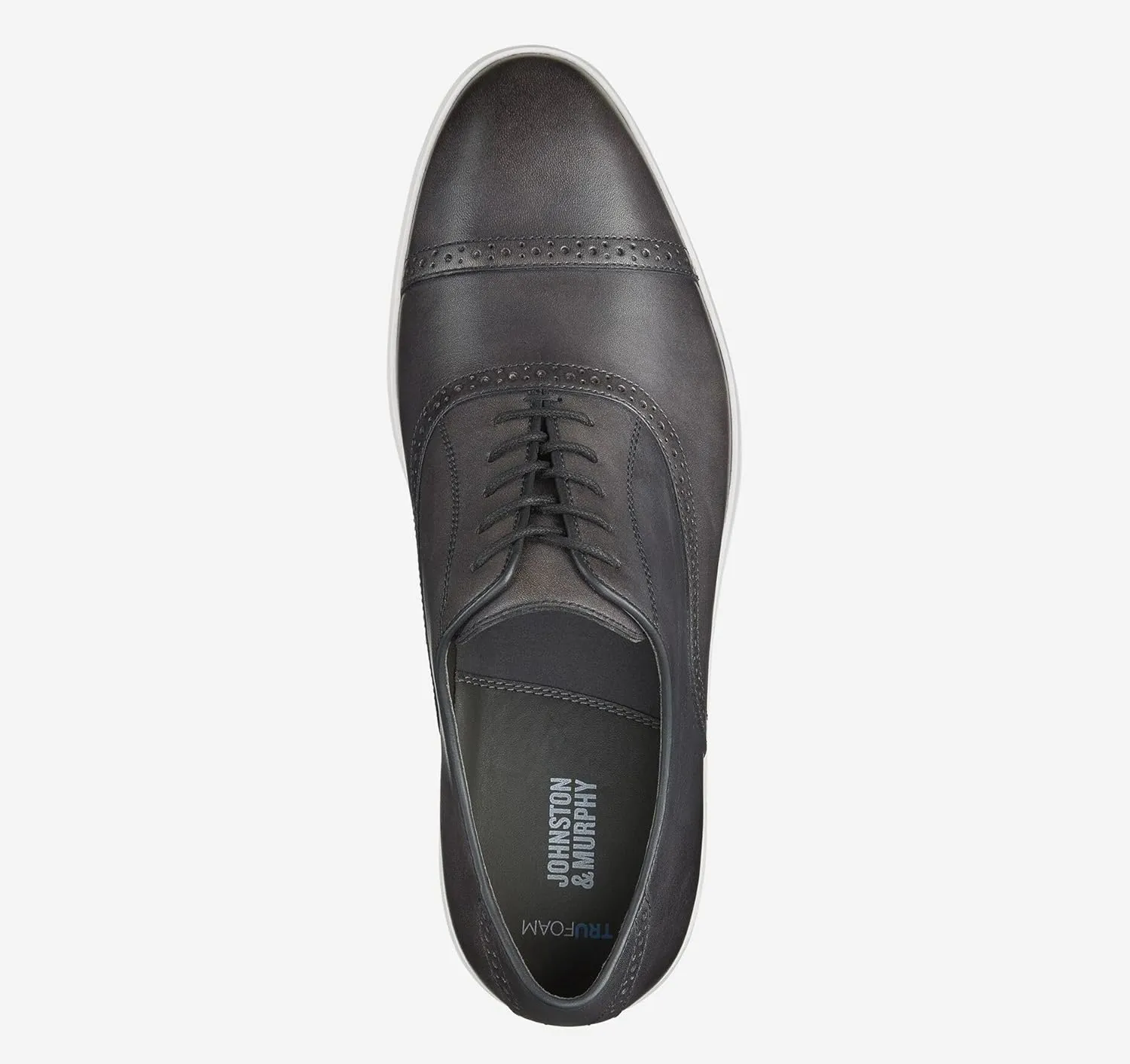Johnston & Murphy Men's Brody Hand-Stained Leather Dress Casual Cap Toe Lace-up Shoe