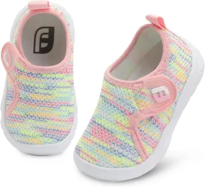 JOINFREE Toddler Boys Girls Barefoot Shoes Breathable Kids Sneakers Lightweight Walking Shoes Slip On Tennie Shoes Wide School Shoes