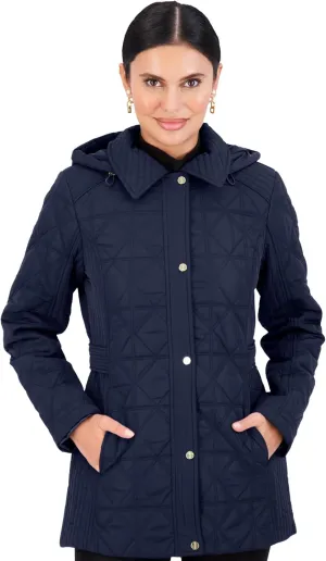 Jones New York Puffer Jacket Womens, Women Jacket Winter, Quilted Jackets for Women