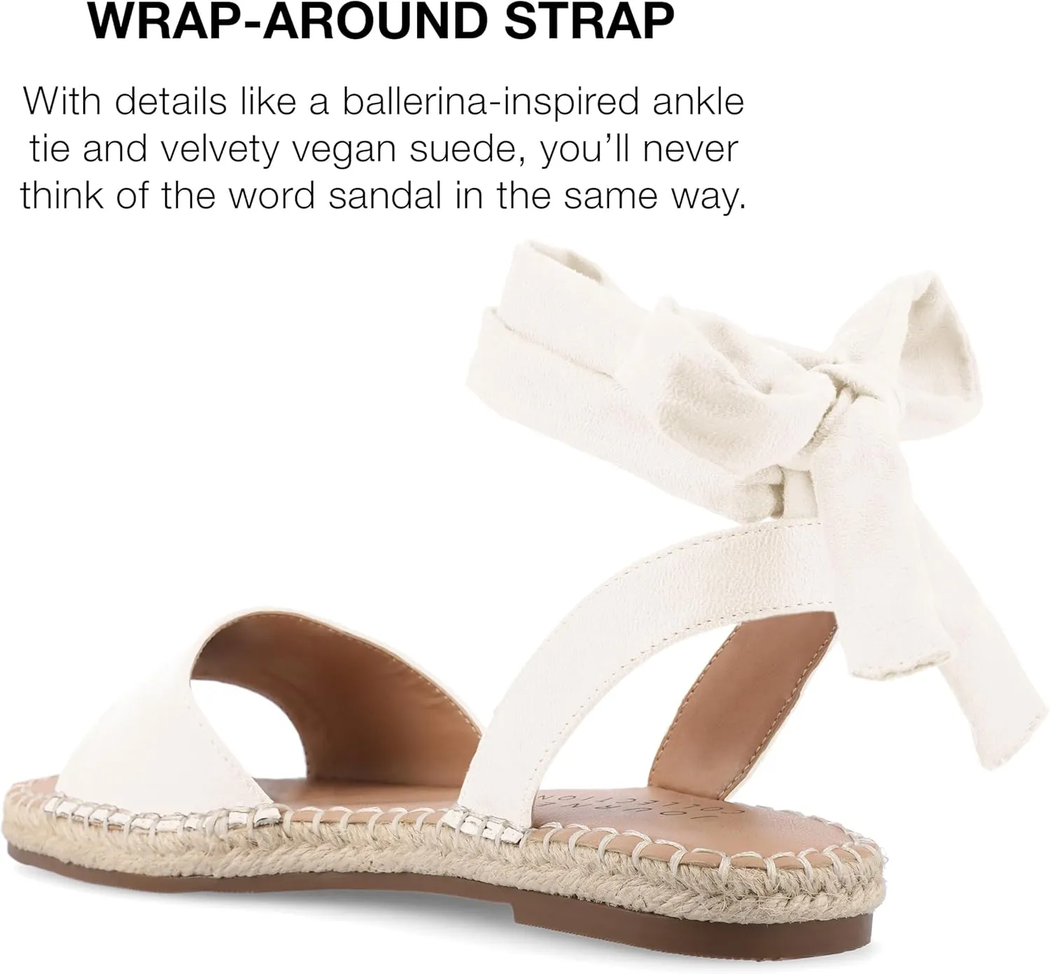 Journee Collection Women's Comfort Foam Emelie Sandal Espadrille Wedge