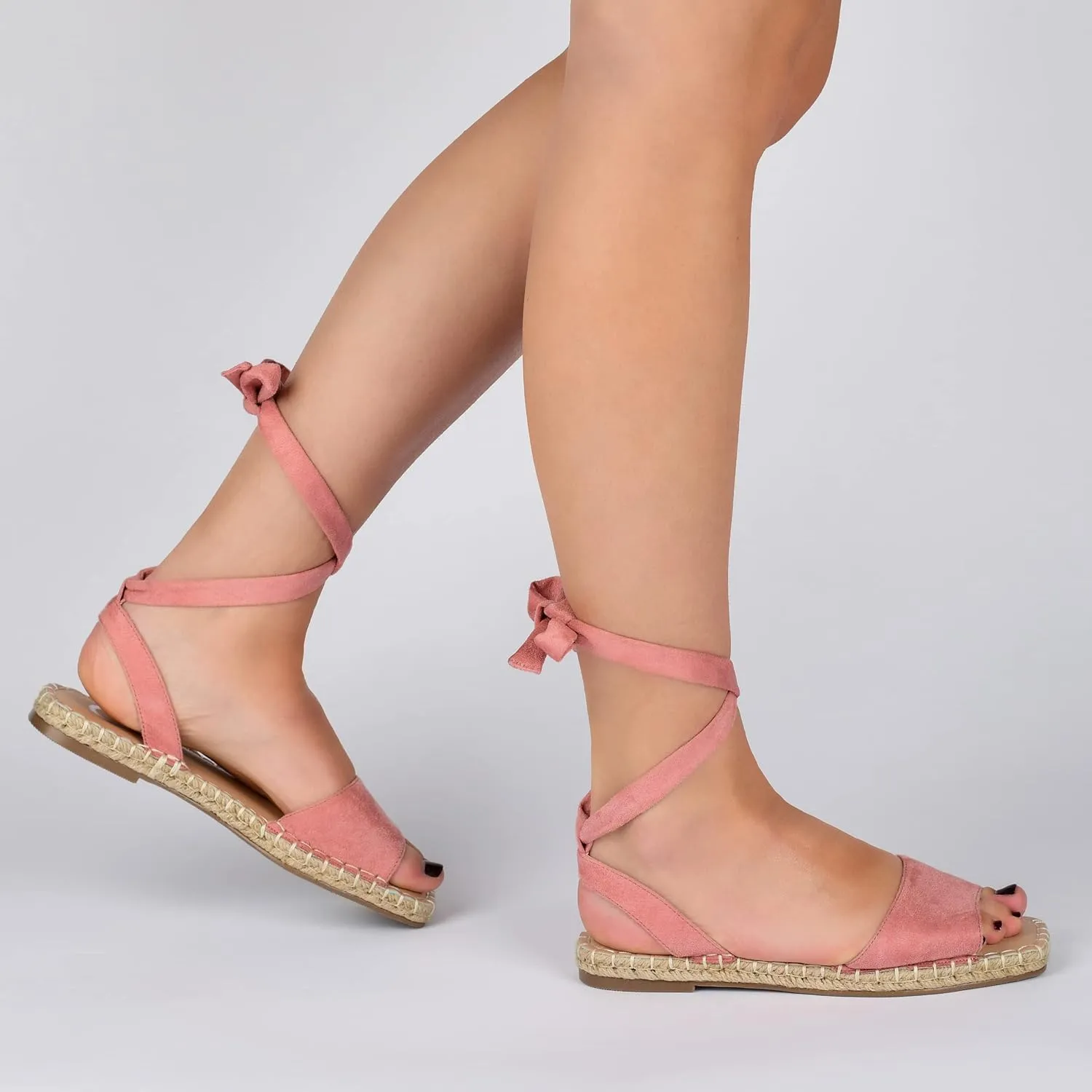 Journee Collection Women's Comfort Foam Emelie Sandal Espadrille Wedge