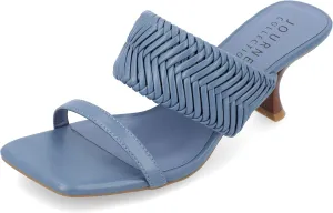 Journee Womens Monyka Tru Comfort Foam Woven Slip On Sandals