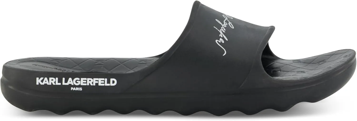 Karl Lagerfeld Paris Men's One Piece Eva Pool Slide Sandal
