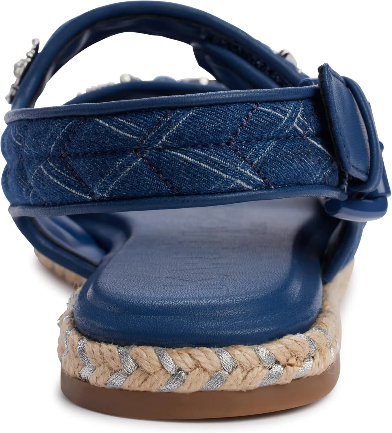 Karl Lagerfeld Paris Women's Cushioned Insole Everyday Charlay-Ankle Strappy Sandal Flat