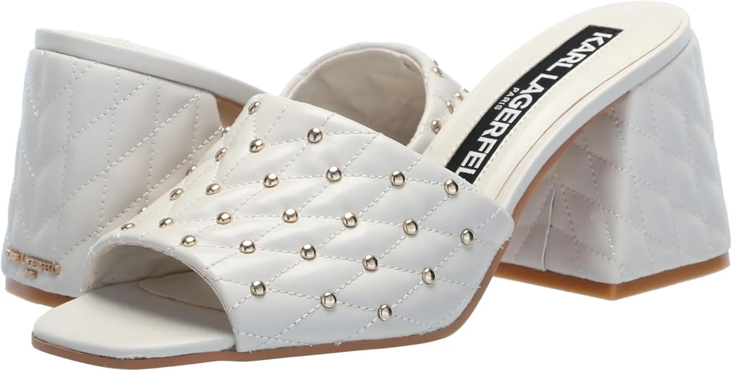 KARL LAGERFELD womens Shai Peep Toe Dress Sandal