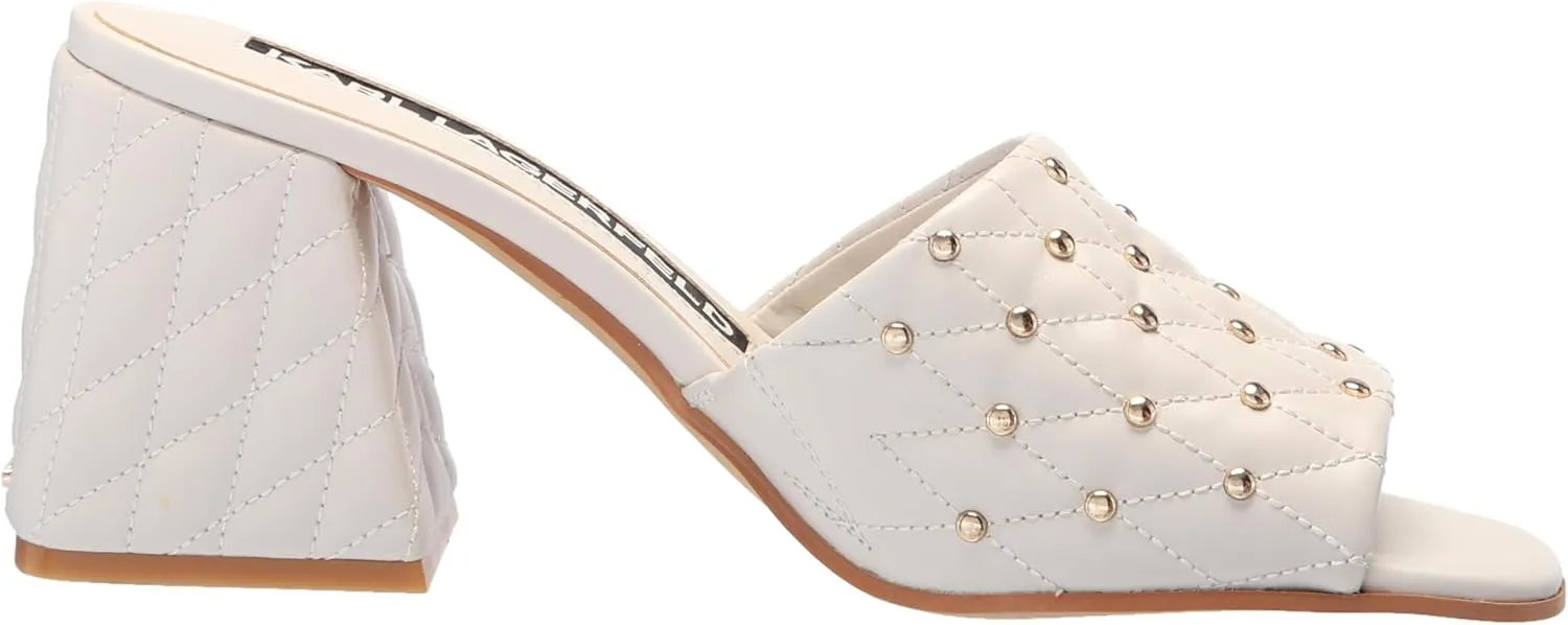 KARL LAGERFELD womens Shai Peep Toe Dress Sandal