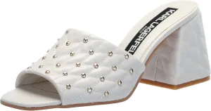 KARL LAGERFELD womens Shai Peep Toe Dress Sandal