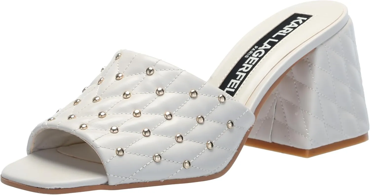 KARL LAGERFELD womens Shai Peep Toe Dress Sandal