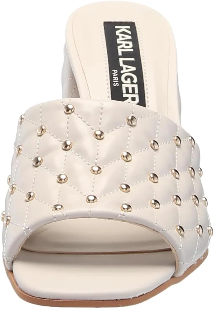 KARL LAGERFELD womens Shai Peep Toe Dress Sandal