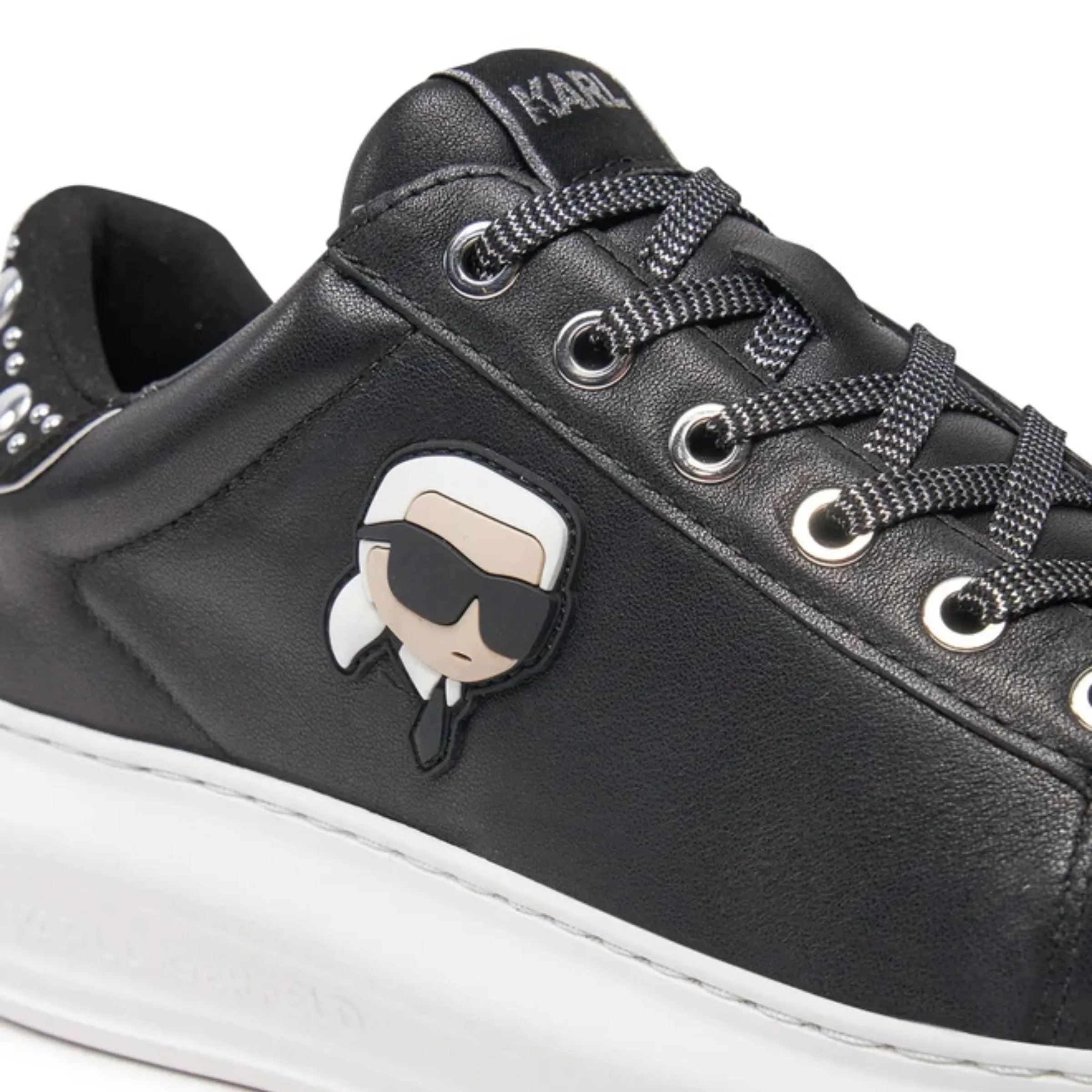 Karl Sneaker Ladies Sneaker Kapri Mirror Stud Black