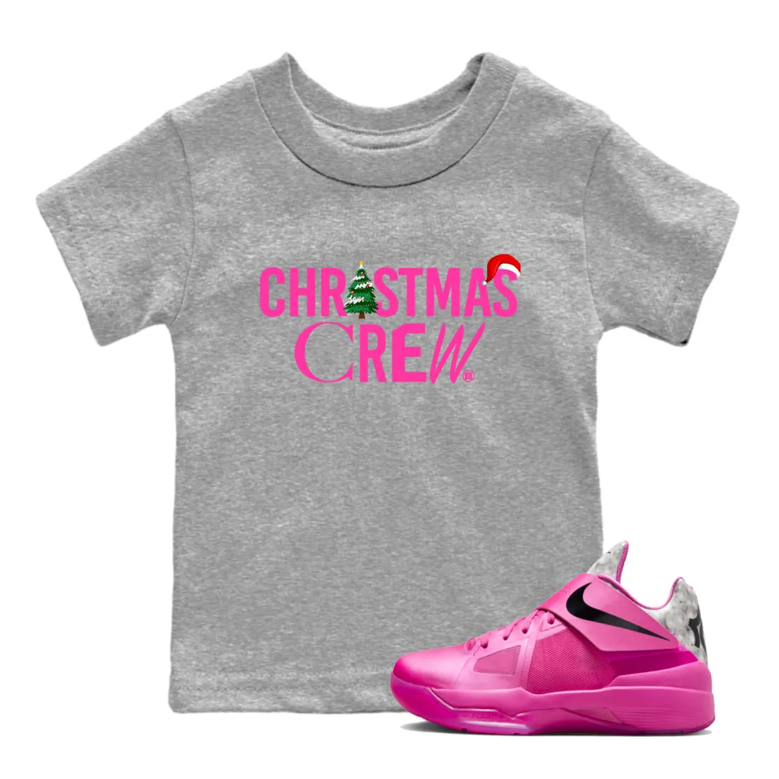 KD Big savings event 4 SNRT Pearl Kids Aunt Crew Christmas Tees Multi-functional Nike - Sneaker