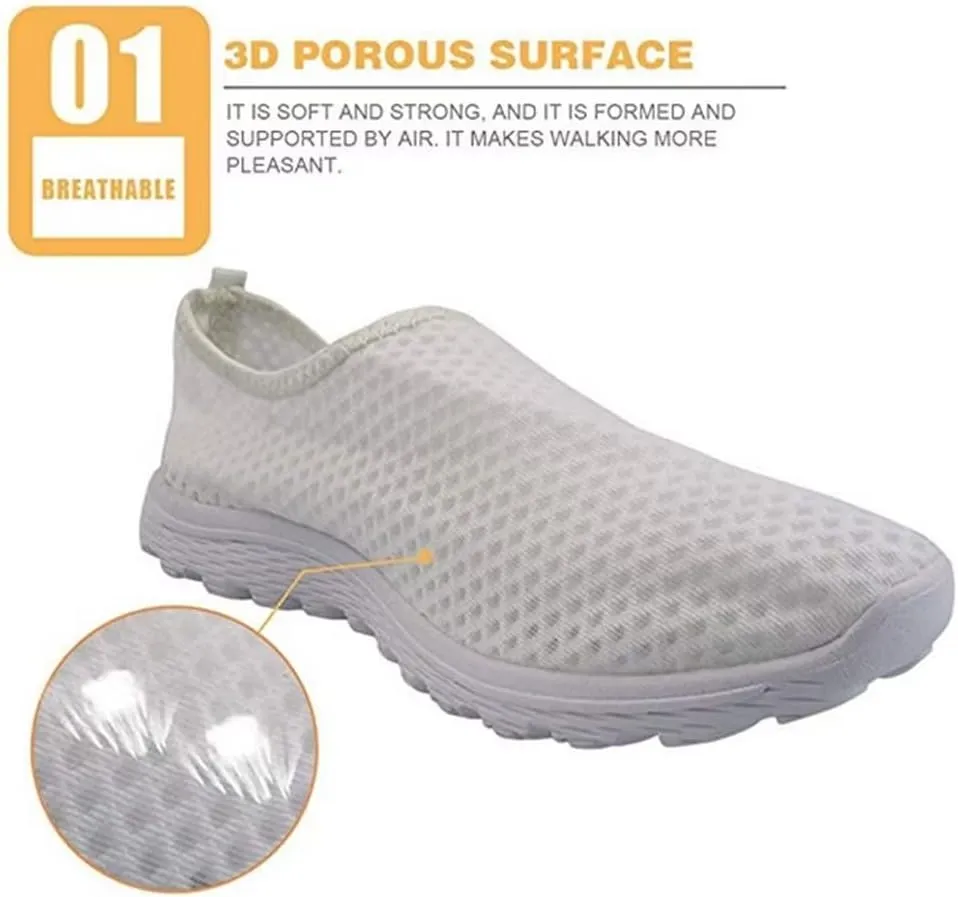 KEIAHUAN Trail Running Shoes Women Lightweight Fashion Casual Mesh Sneakers Flats