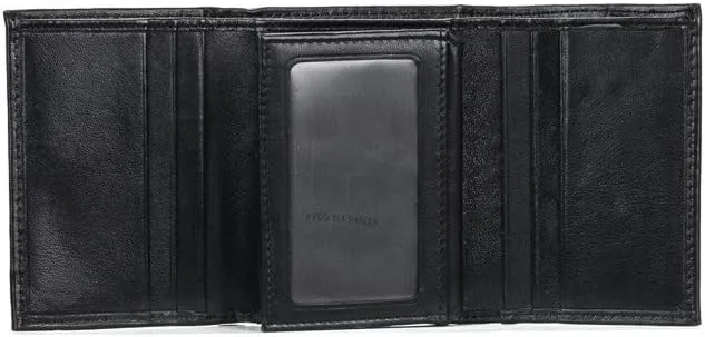Kenneth Cole Men's Wallet-RFID Leather Slim Trifold with Id Window and Card Slots