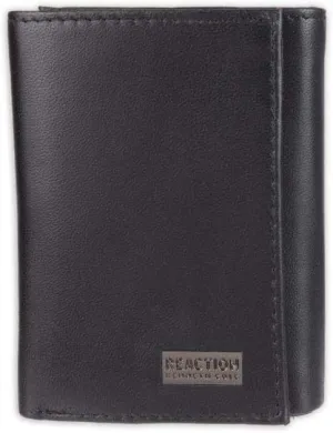 Kenneth Cole Men's Wallet-RFID Leather Slim Trifold with Id Window and Card Slots