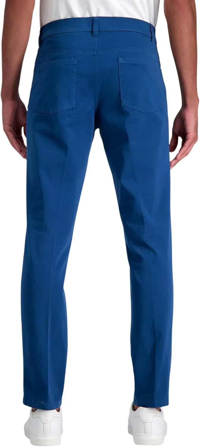 Kenneth Cole REACTION Men's Flex Waist Slim Fit 5 Pocket Casual Pant-Regular and Big and Tall