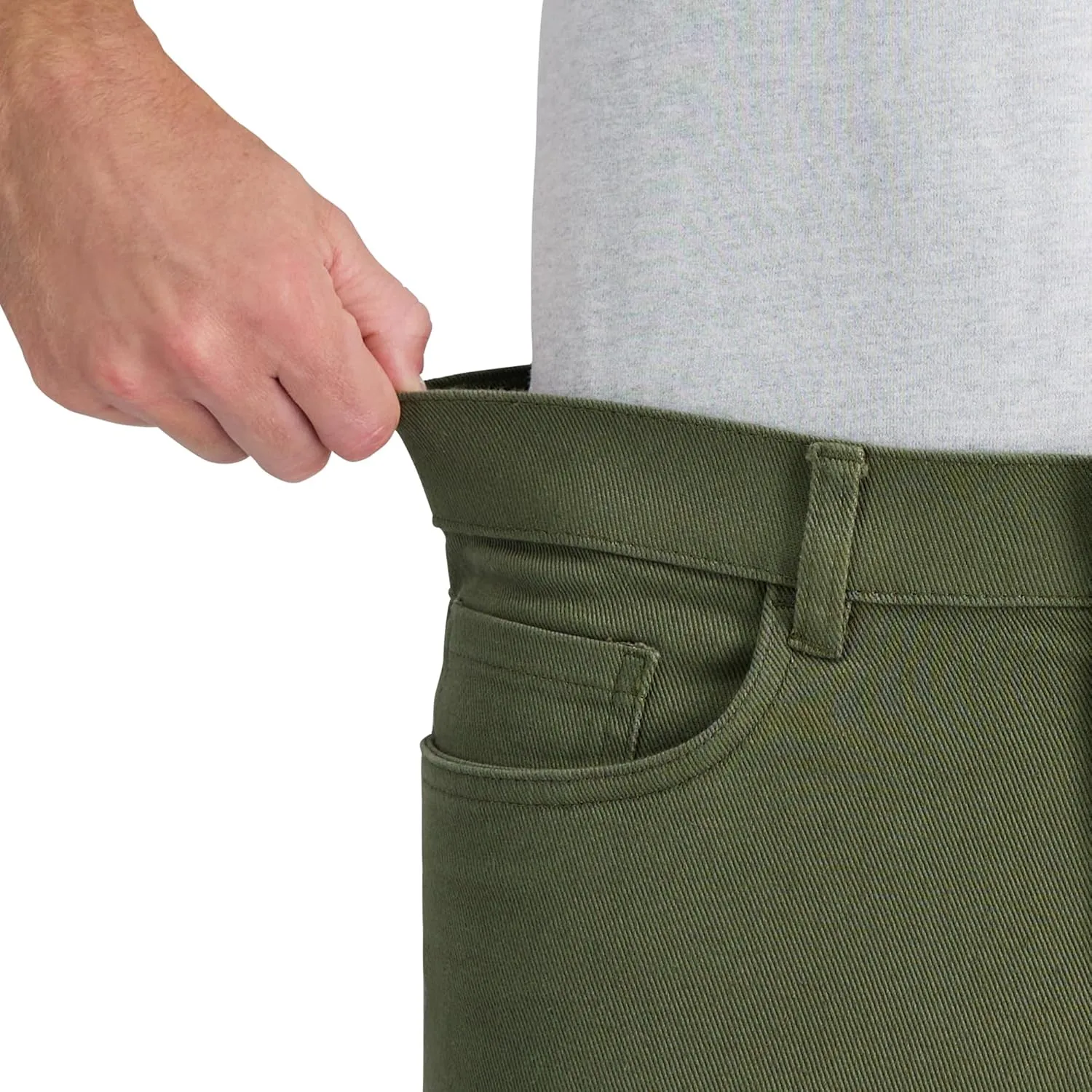 Kenneth Cole REACTION Men's Flex Waist Slim Fit 5 Pocket Casual Pant-Regular and Big and Tall