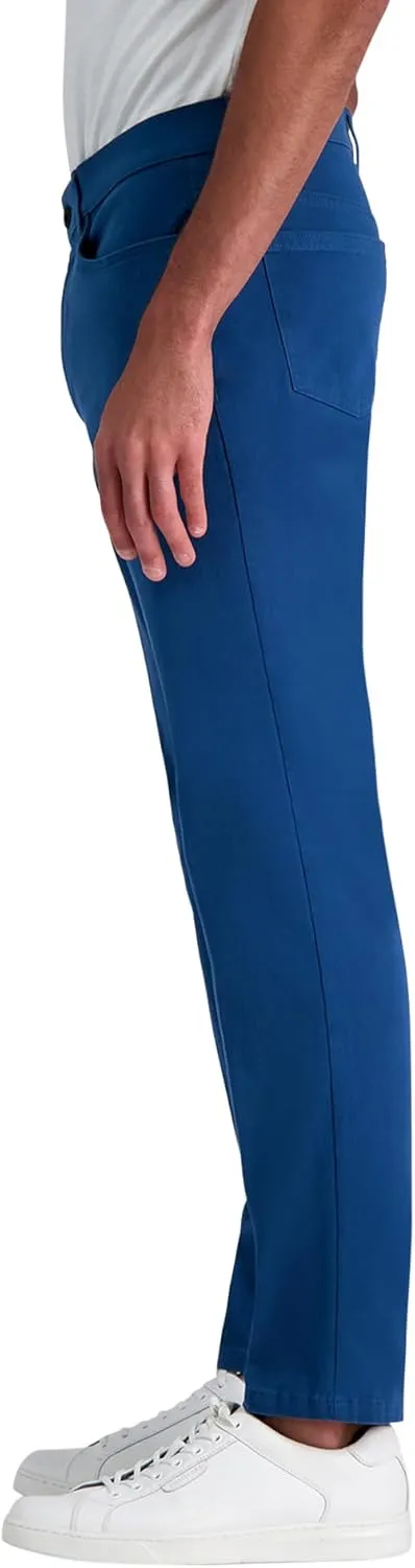 Kenneth Cole REACTION Men's Flex Waist Slim Fit 5 Pocket Casual Pant-Regular and Big and Tall