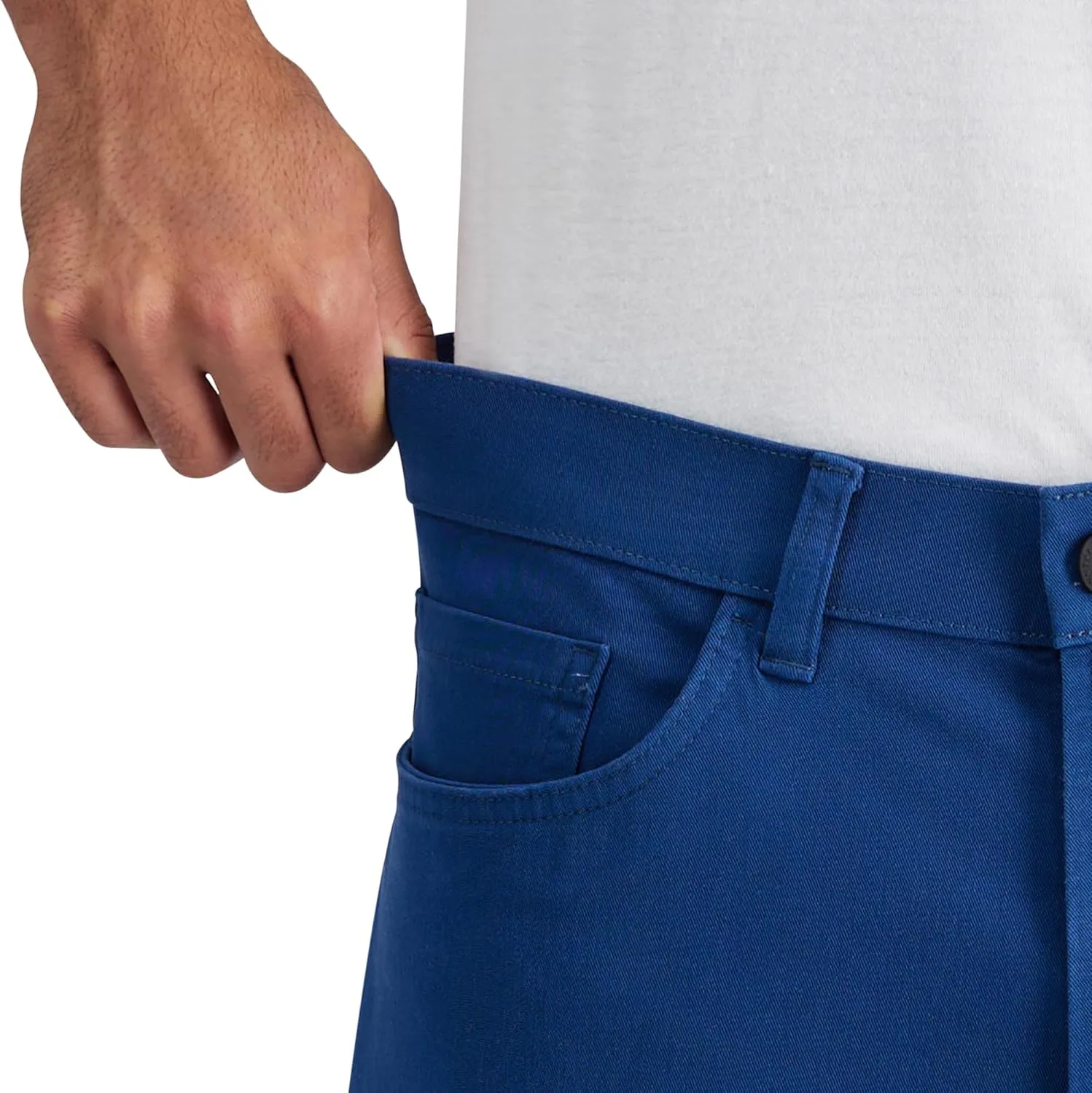 Kenneth Cole REACTION Men's Flex Waist Slim Fit 5 Pocket Casual Pant-Regular and Big and Tall