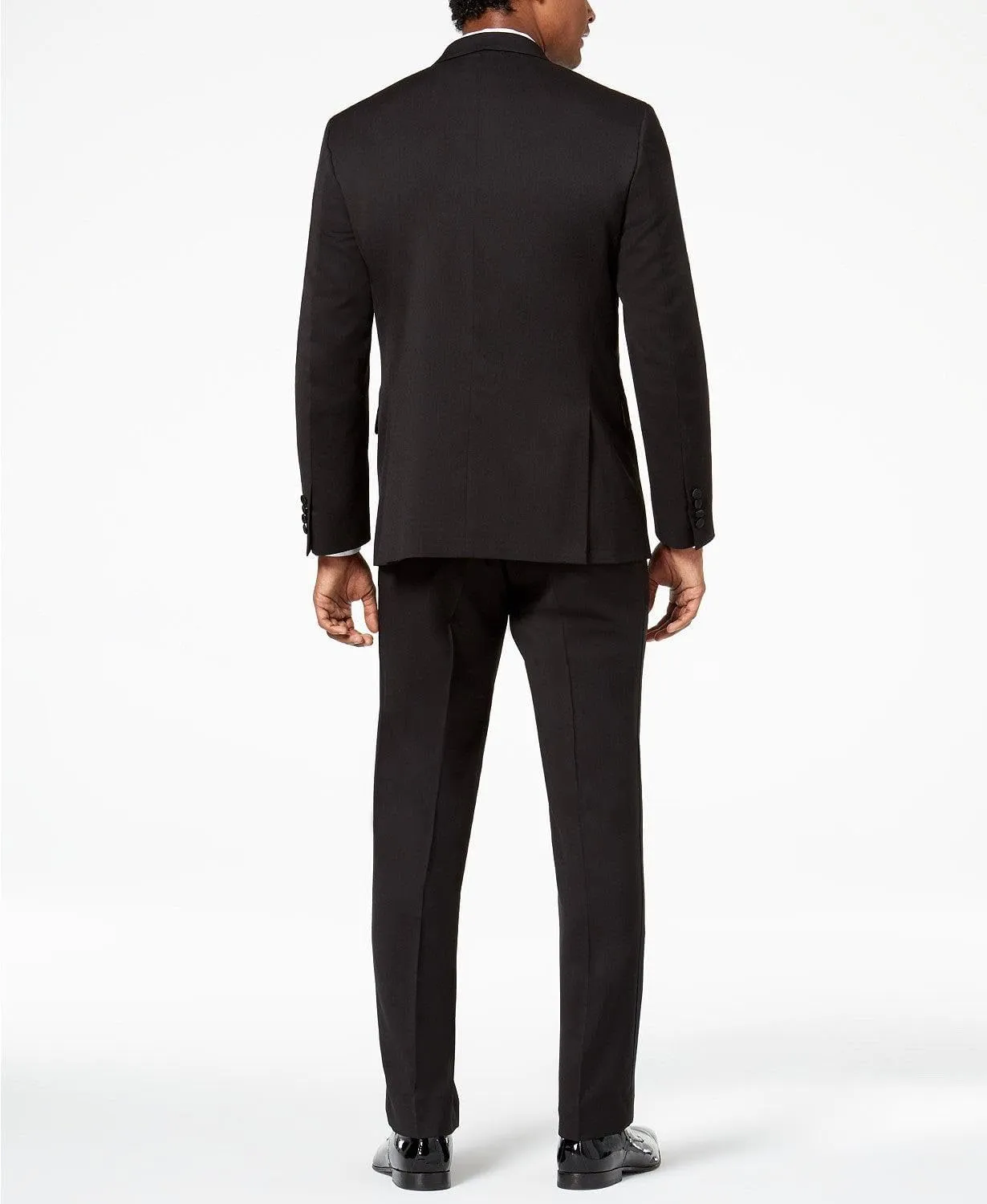 Kenneth Cole REACTION Men's Performance Fabric Tuxedo, Formal Suit for Black Tie