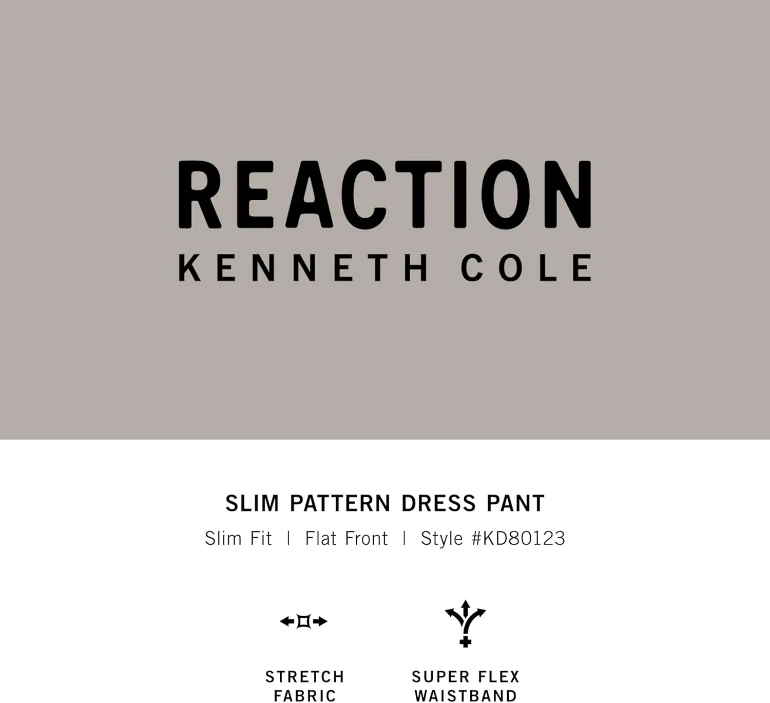 Kenneth Cole REACTION Men's Premium Flex Slim Fit Dress Pant-Patterns and Solids