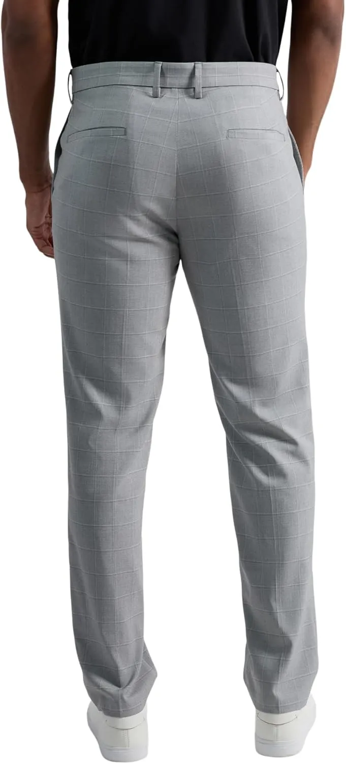 Kenneth Cole REACTION Men's Premium Flex Slim Fit Dress Pant-Patterns and Solids