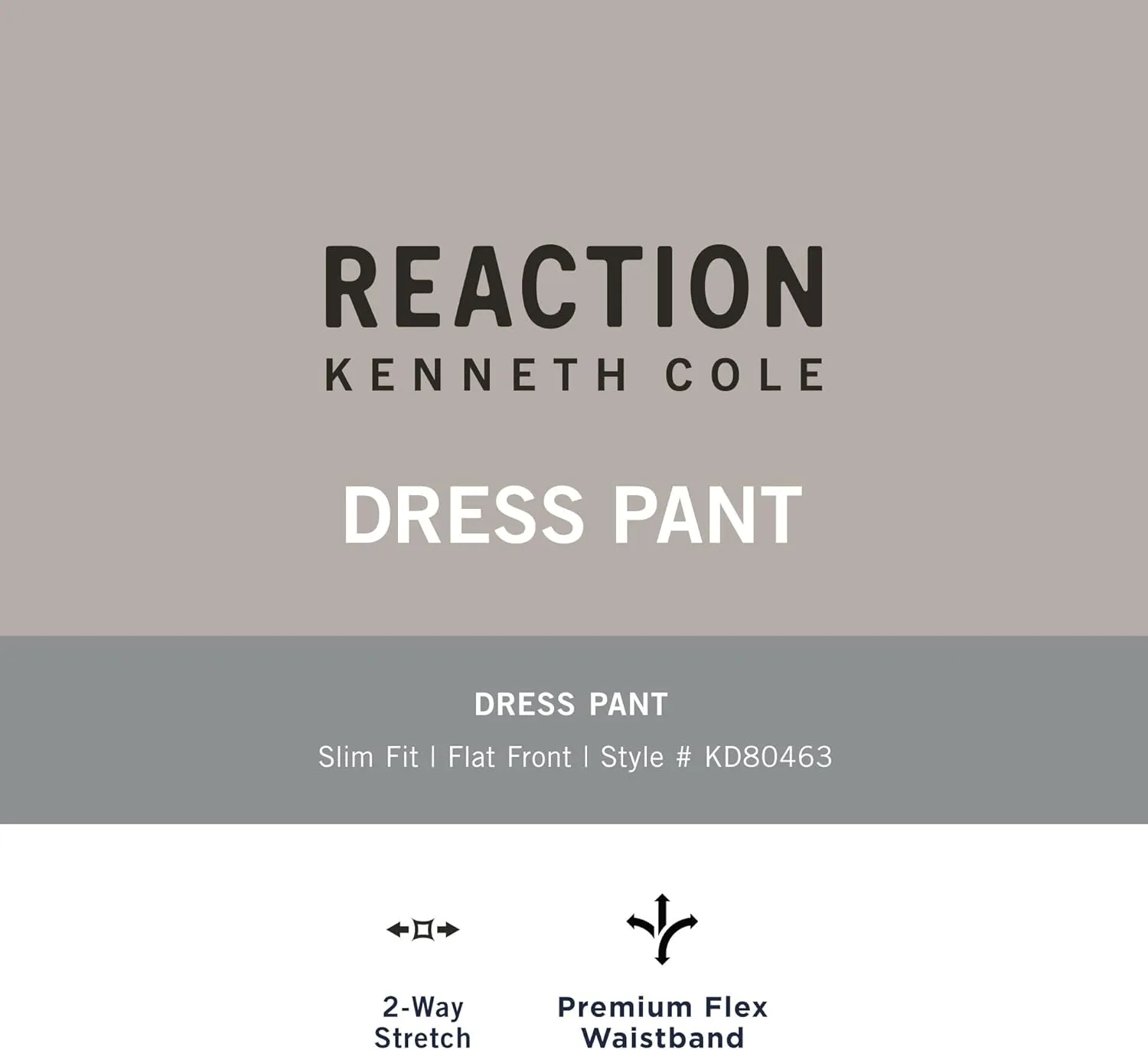 Kenneth Cole REACTION Men's Premium Flex Slim Fit Dress Pant-Patterns and Solids