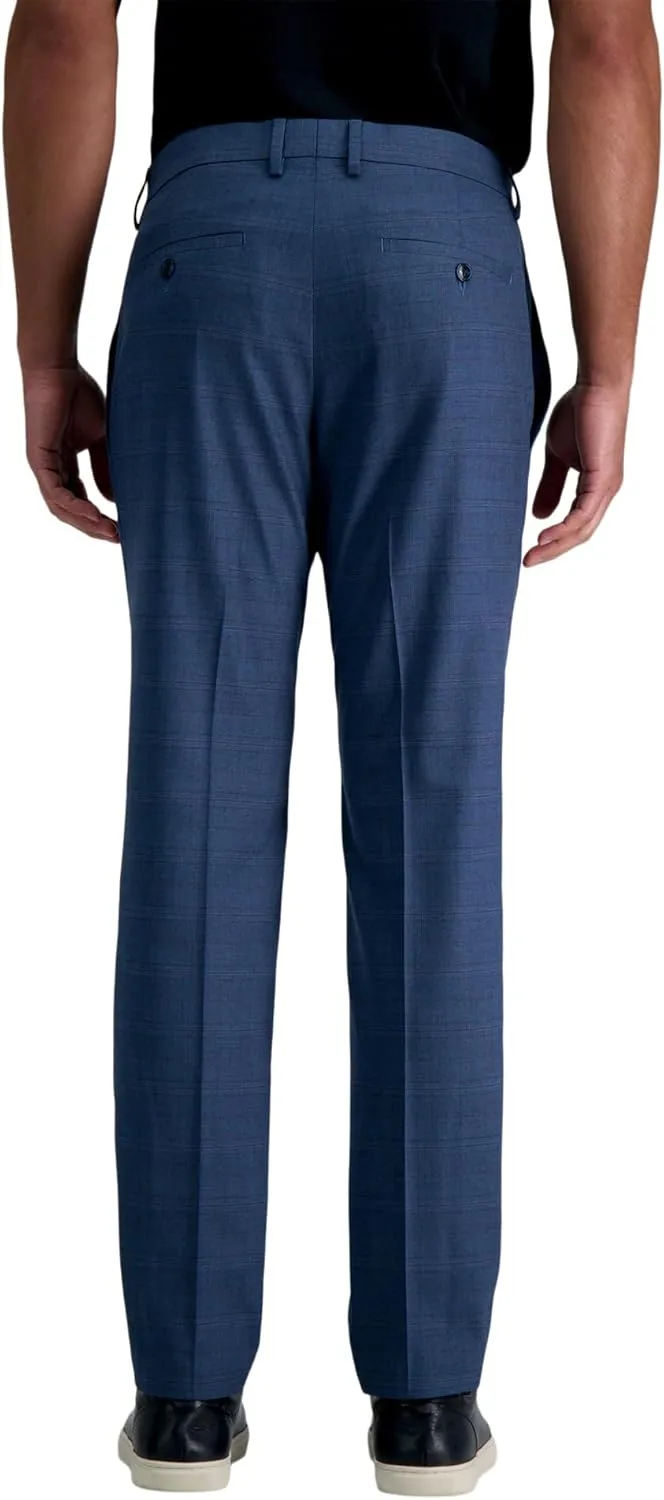 Kenneth Cole REACTION Men's Premium Flex Slim Fit Plaid Fabric Dress Pant