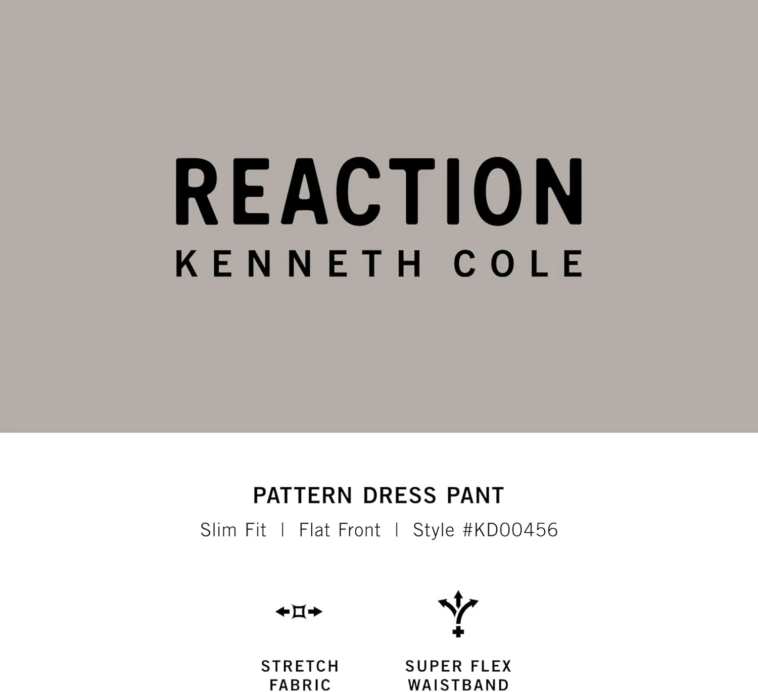 Kenneth Cole REACTION Men's Slim Fit Fashion Patterned Dress Pant