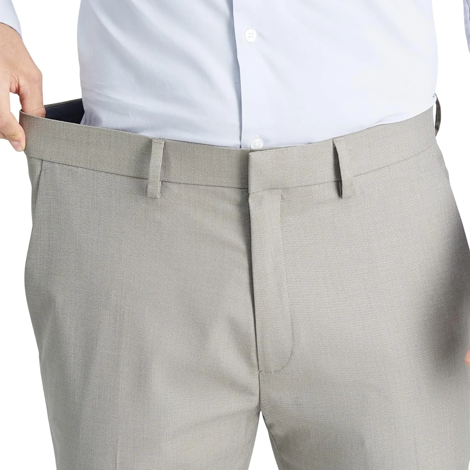 Kenneth Cole REACTION Men's Slim Fit Solid Performance Dress Pant