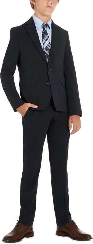 Kenneth Cole REACTION Slim Fit Suit: Formal Jacket & Pants Set for Boys, Sizes 8-20