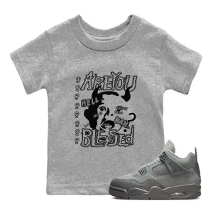 Kids 4 Jordan Wet Air Superior-grade Blessed Are - SNRT You Sneaker Tees 5G-enabled Cement