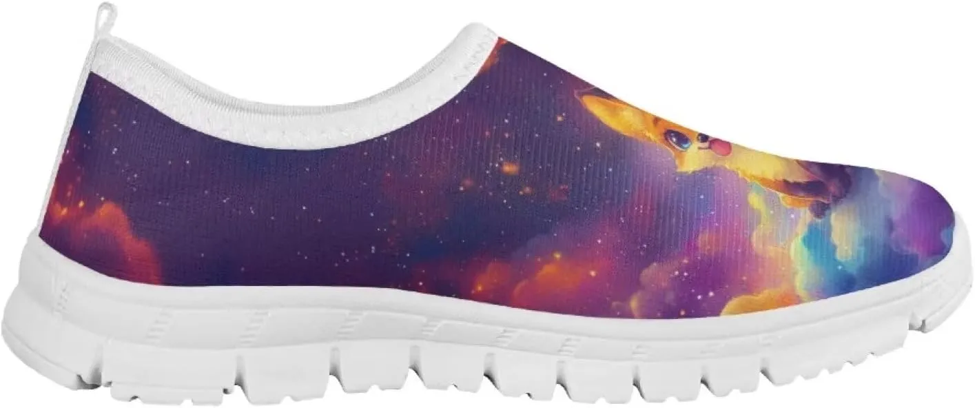 Kids Athletic Shoes Cute Girls Slip On Tennis Shoes Comfy Boys Casual Shoes