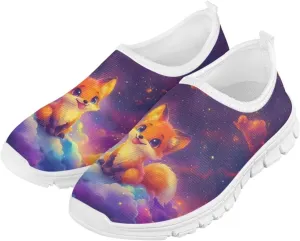 Kids Athletic Shoes Cute Girls Slip On Tennis Shoes Comfy Boys Casual Shoes