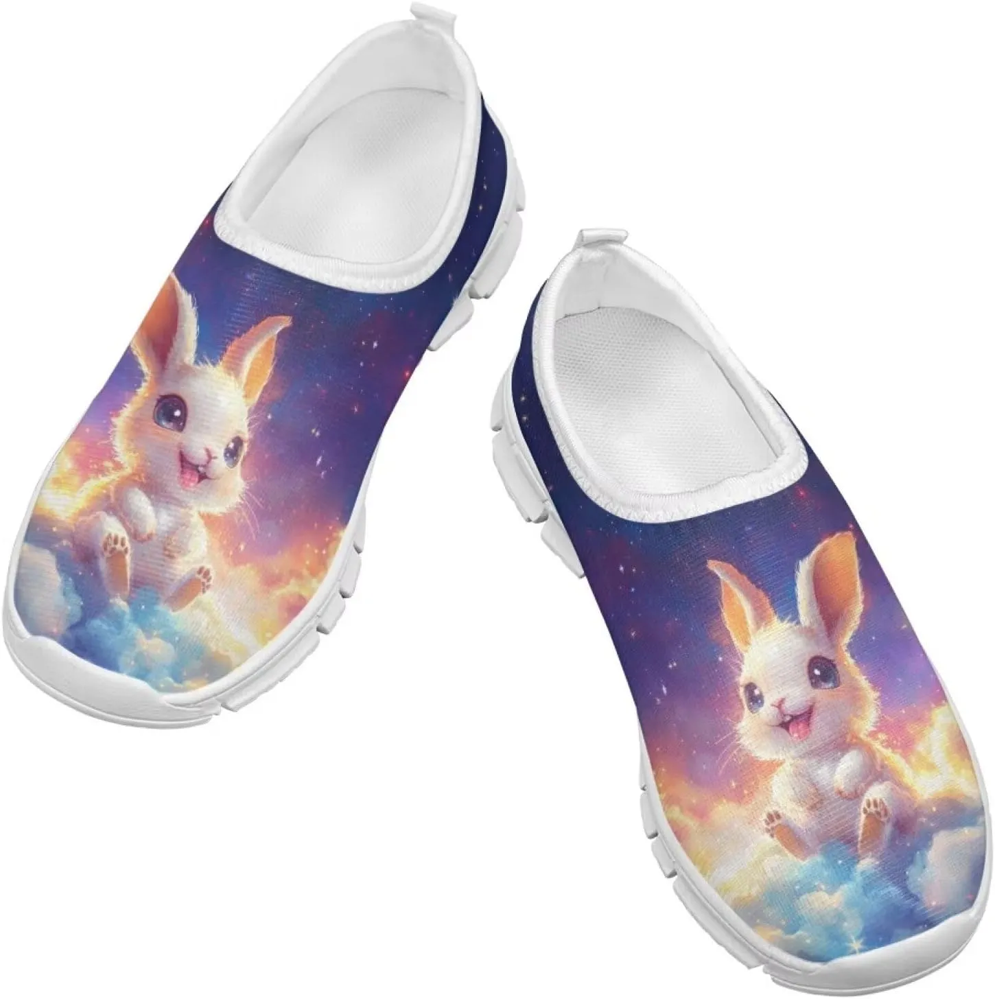 Kids Athletic Shoes Cute Girls Slip On Tennis Shoes Comfy Boys Casual Shoes