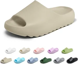 Kids Cloud Slides Slippers For Girls Boys,Pillow House Slippers Non-Slip Super Soft Quick Drying Shower Cushioned Slides Bathroom Thick Sole Sandals Indoor Outdoor Slippers