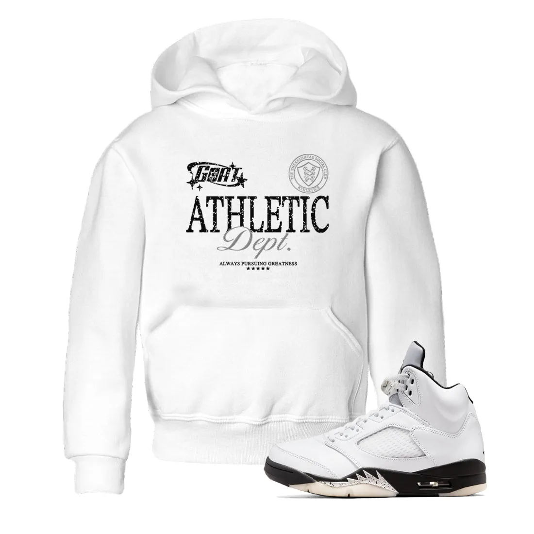 Kids Dept Tees White Air - Last chance offer Athletic Sneaker Goat Jordan 5 SNRT Multi-purpose Black