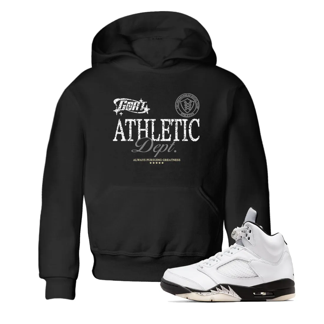 Kids Dept Tees White Air - Last chance offer Athletic Sneaker Goat Jordan 5 SNRT Multi-purpose Black