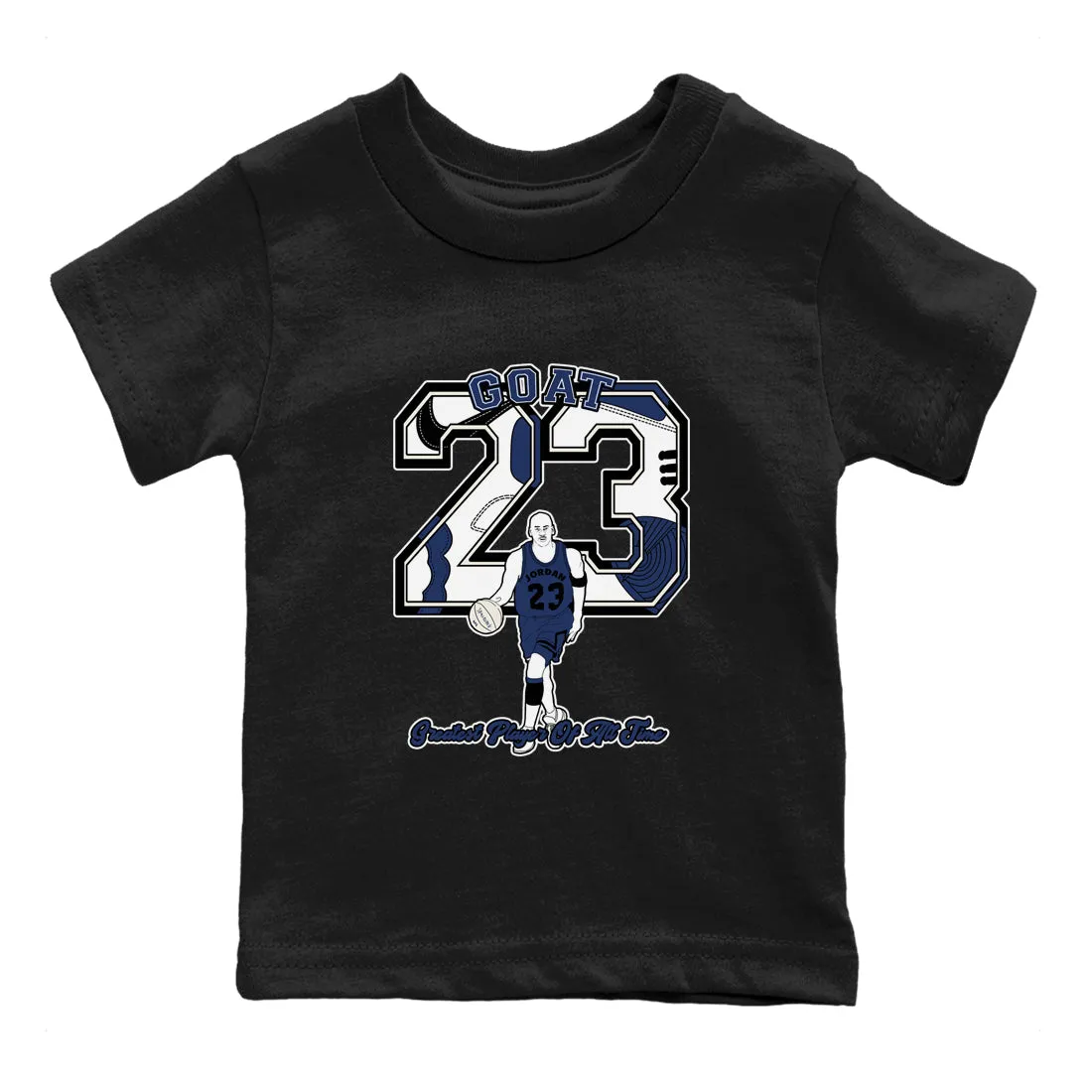 Kids Sneaker Player Tees Midnight Air Wireless-enabled Jordan 1 - SNRT Navy Goat Reliable delivery