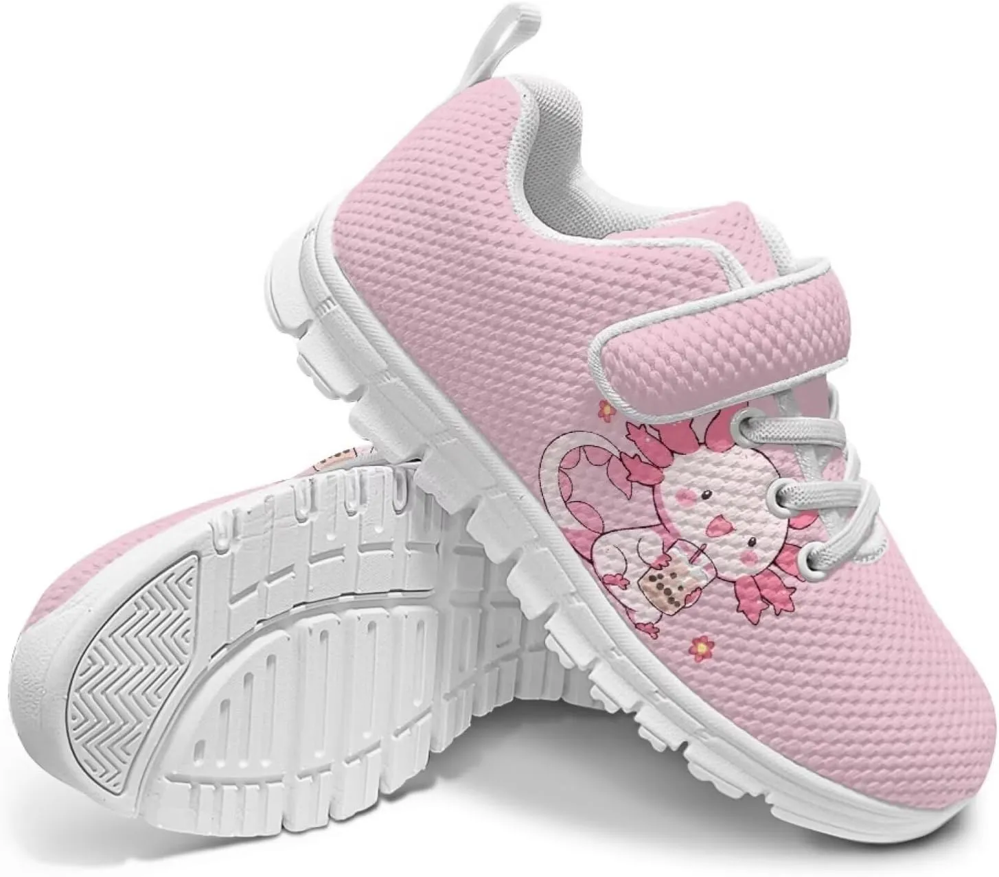 Kids Tennis Gym Shoes Slip On Sneakers Comfy Running Athletic Shoes