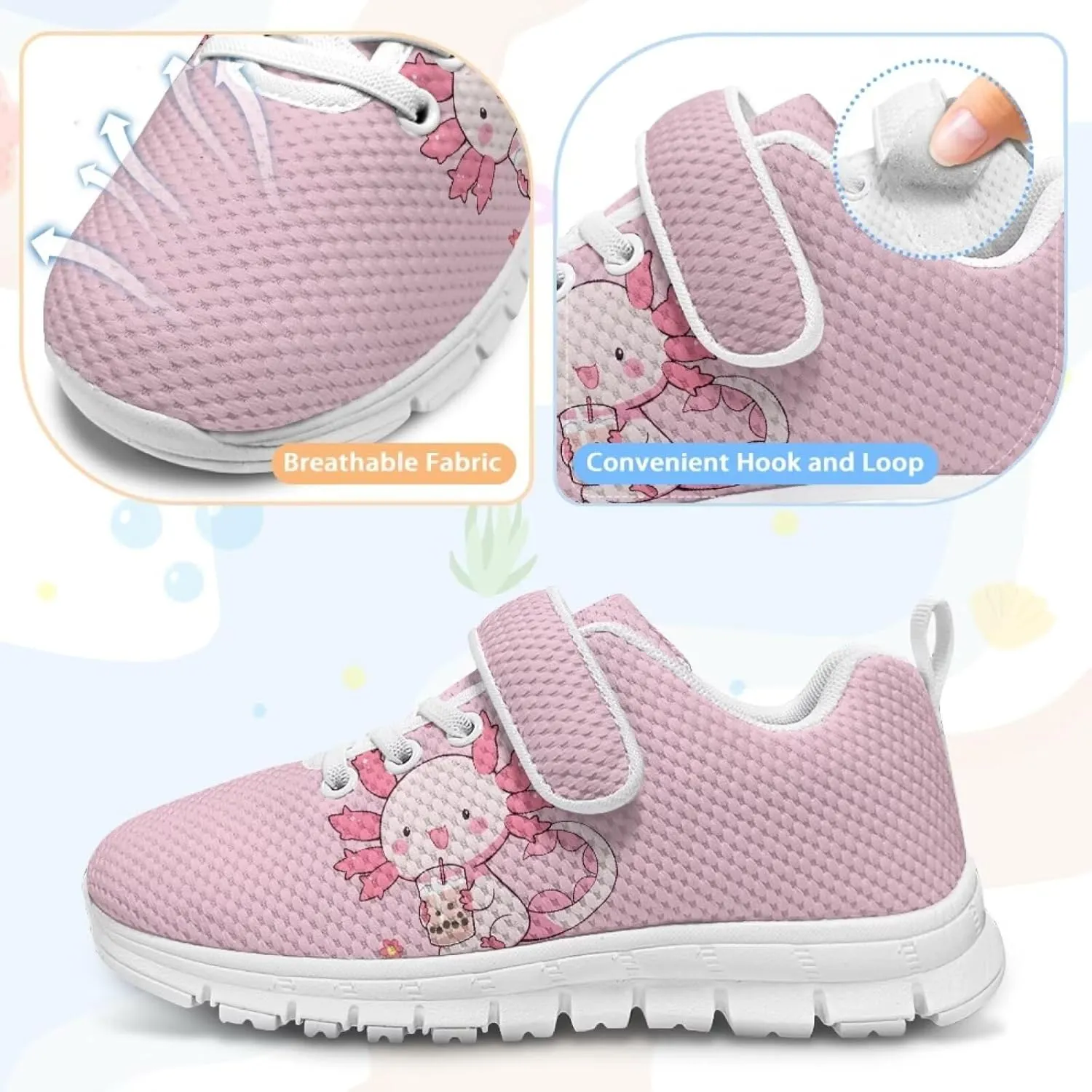 Kids Tennis Gym Shoes Slip On Sneakers Comfy Running Athletic Shoes