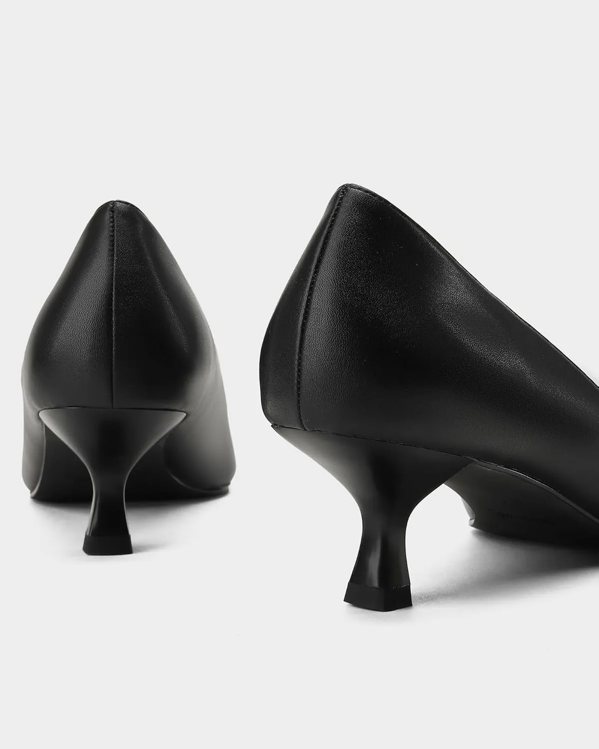 Kitten Heels for Women Pumps Pointed Closed Toe Heels 2 in Low Heel Comfy Formal Work Pumps