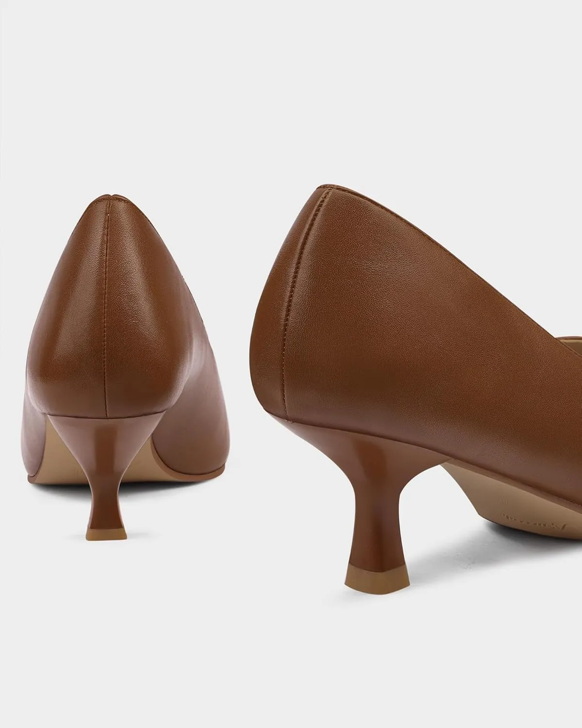 Kitten Heels for Women Pumps Pointed Closed Toe Heels 2 in Low Heel Comfy Formal Work Pumps