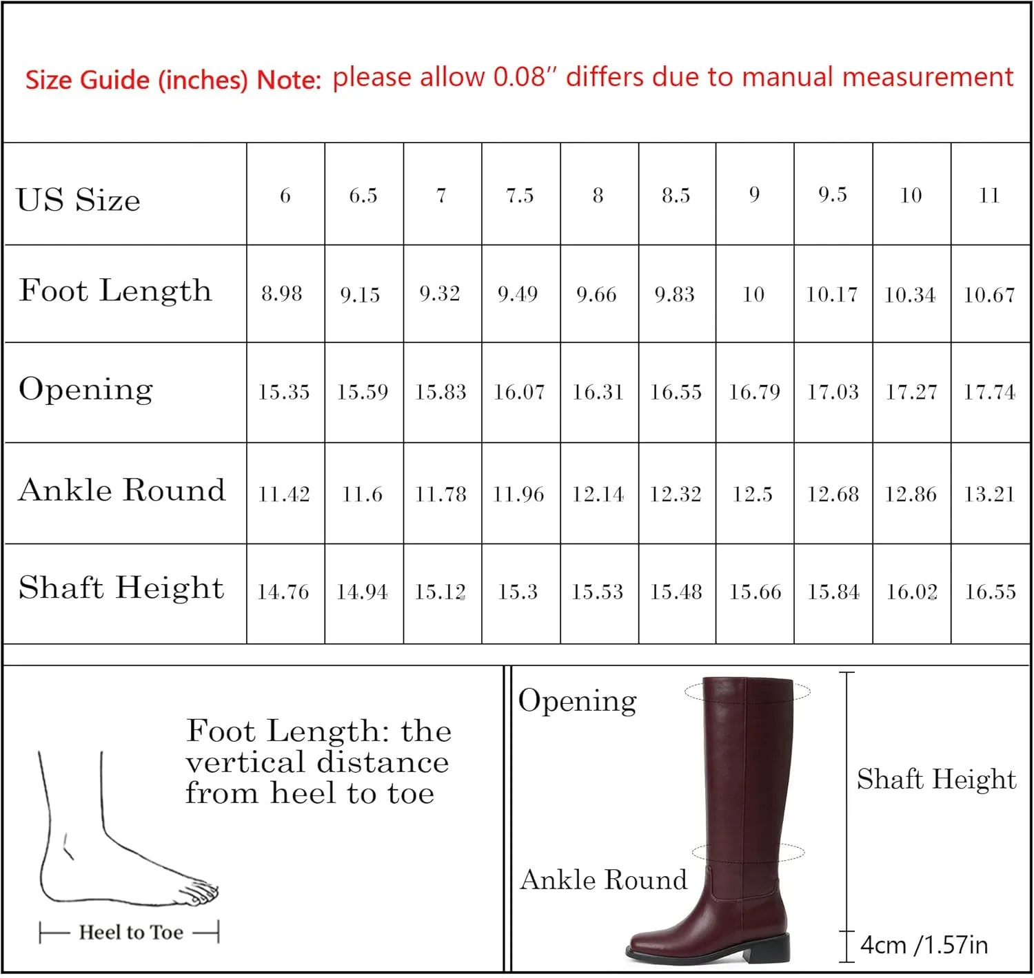 Knee High Boots Women Faux Leather Slip on Boots Low Heel Square Toe Fall Long Tall Boots for Women